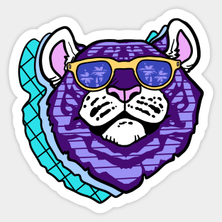 Night City Tiger Sticker